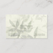 淡い色の葉 名刺 (正面)