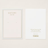 淡い色の赤面ピンクア縁どーリングジュエリー表示 (正面&裏面)