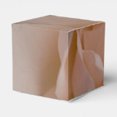 淡い色の赤面ピンクローズフローラ結婚ズ フェイバーボックス (裏面サイド)