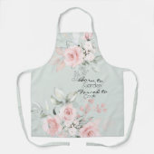 淡い色の赤面ピンクロ生まれーズへガーデンエプロン エプロン (正面)