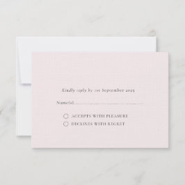 淡い色の赤面ロマンミニマルス無地のプ平原の背景 出欠カード