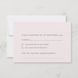 淡い色の赤面淡いピンクのプレーン無地の背景 出欠カード