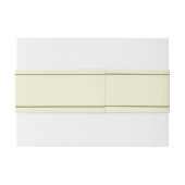 淡い色の金ゴールドアンティーク金ゴールド線パーソナライズされた結婚の 招待状ベリーバンド (裏面例)