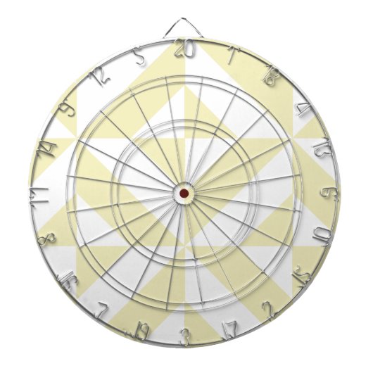 淡い色の金ゴールド幾何学的デコ立方体パターン ダーツボード (正面)