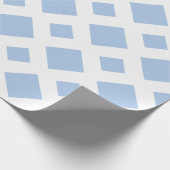 淡い色の青ダイヤはっきりしたン白縁ど ラッピングペーパー (角)