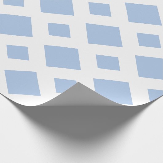 淡い色の青ダイヤはっきりしたン白縁ど ラッピングペーパー (角)