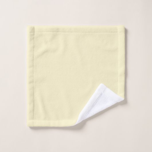 淡い色の黄無地の色 – 色 – 色合い – 網掛け バスタオルセット (ウォッシュタオル)