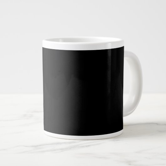 淡い色の ジャンボコーヒーマグカップ (正面右)