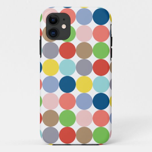 淡い色合いのカラフルな円... Case-Mate iPhoneケース (裏面)