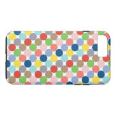 淡い色合いのカラフルな円... Case-Mate iPhoneケース (裏面(横))