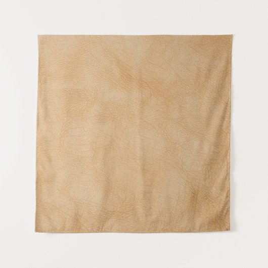 淡い茶色、レザーテクスチャの背景。 タペストリー (正面)