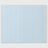 淡い青と白のストライプ模様 ラッピングペーパー (フラット)
