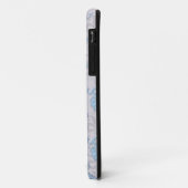 淡い青と銀白色のダマスク模様 Case-Mate iPhoneケース (裏面/左)
