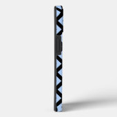 淡い青と黒のダイヤモンド柄のCase-Mate iPho Case-Mate iPhoneケース (裏面 / 右)