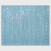淡い青のクリスタルカーテン ラッピングペーパー (フラット)
