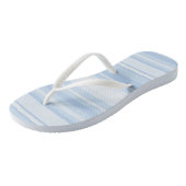 淡い青のストライプ ビーチサンダル (アングル)