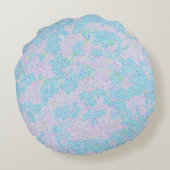 淡い青のパタエレガントーンアクア ラウンドクッション (裏面)