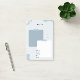 淡い青のメモ ポストイット