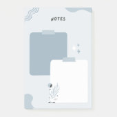 淡い青のメモ ポストイット (正面)