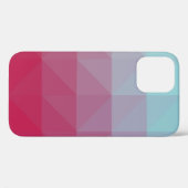 淡い青の抽象芸術モザイクパターン。アブスカラフルター Case-Mate iPhoneケース (裏面 (横))