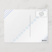 淡い青の星模様 ポストカード (裏面)