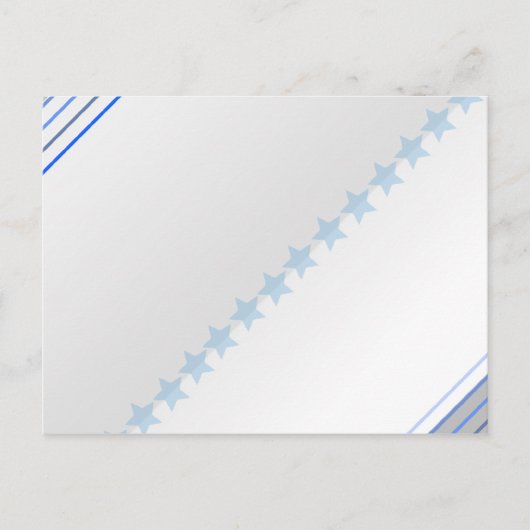 淡い青の星模様 ポストカード (正面)