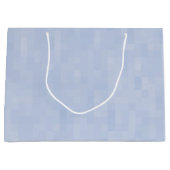 淡い青の模様 - ラージペーパーバッグ (正面)