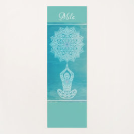 淡い青の瞑想 ヨガマット