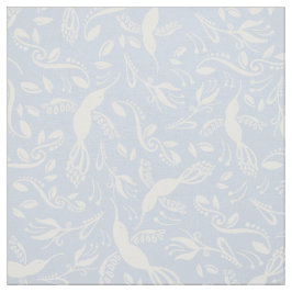 淡い青の美しいハチドリコリブリ ファブリック