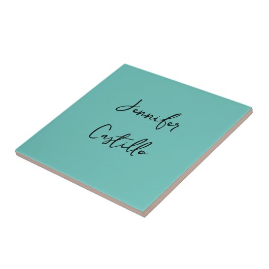 淡い青の黒のミニマリストの書モダン道 タイル (側面)