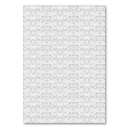 淡い青の、小さな繰り返し模様のテクスチャ テーブルナンバー (正面)