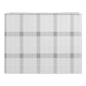 淡い青色のテクスチャパターン（小、繰り返し） カレンダー (カバー)