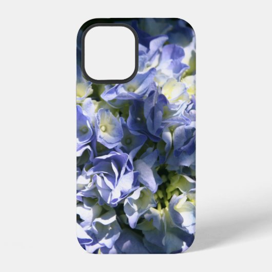淡い青色の紫陽花 iPhoneケース (裏面)