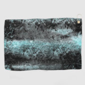 淡い風変わり青色の繊維質組織 ゴルフタオル (横)