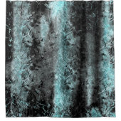 淡い風変わり青色の繊維質組織 シャワーカーテン (正面)