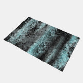 淡い風変わり青色の繊維質組織 ドアマット (アングル)