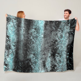 淡い風変わり青色の繊維質組織 フリースブランケット