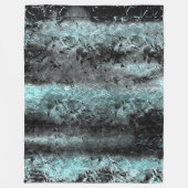 淡い風変わり青色の繊維質組織 フリースブランケット (正面)