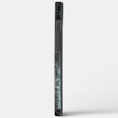 淡い風変わり青色の繊維質組織 Case-Mate iPhoneケース (裏面 / 左)