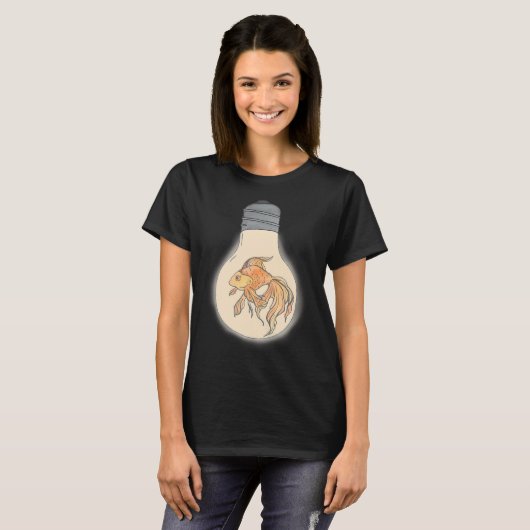 淡い魚 Tシャツ (正面フル)