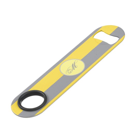 淡い黄色と柔らかいグレーカスタマイズ スピード栓抜き (正面アングル)