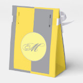 淡い黄色と柔らかいグレーカスタマイズ フェイバーボックス (裏面サイド)