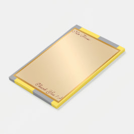 淡い黄色と柔らかいグレーカスタマイズ ポストイット