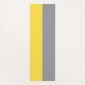 淡い黄色と柔らかいグレーカスタマイズ ヨガマット (裏面)