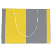 淡い黄色と柔らかいグレーカスタマイズ ラージペーパーバッグ (裏面)