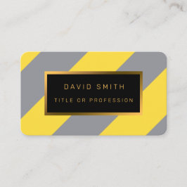 淡い黄色と柔らかいグレーカスタマイズ 名刺