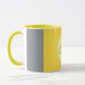 淡い黄色と柔らかい灰色のマカスタマイズグ マグカップ (左)