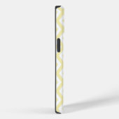 淡い黄色と白のダイヤ柄 Case-Mate iPhoneケース (裏面 / 右)