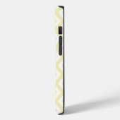 淡い黄色と白のダイヤ柄 Case-Mate iPhoneケース (裏面 / 左)