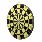 淡い黄色と黒 ダーツボード (正面右)